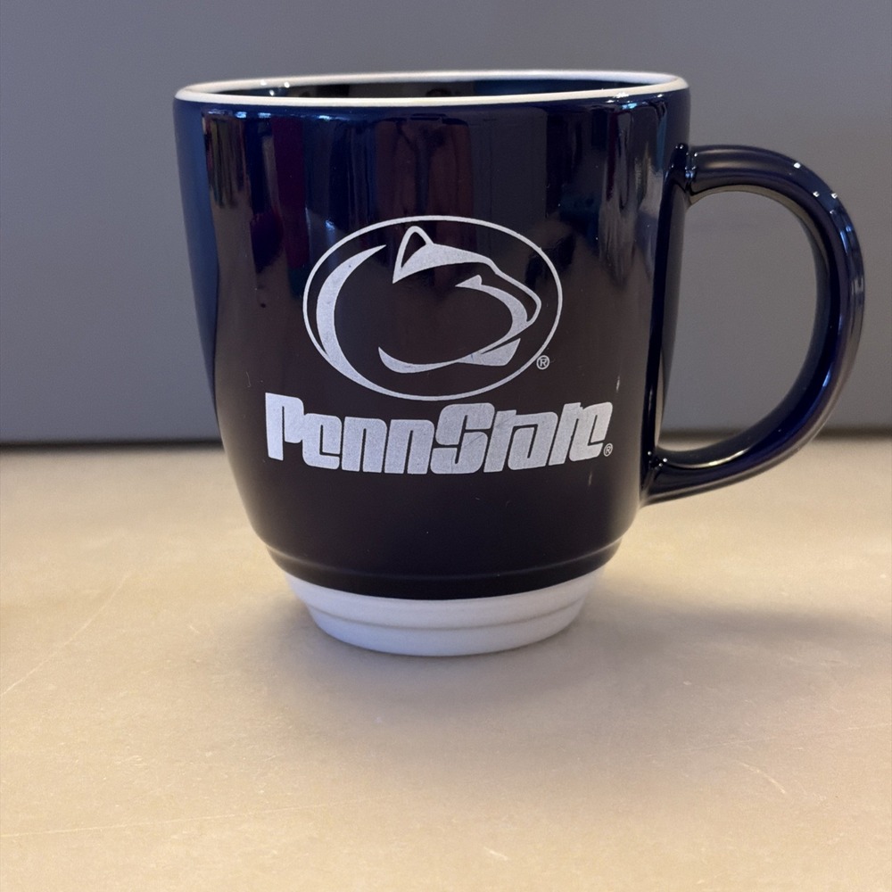 Penn State Ceramic 16oz Coffee Mug Cup Blue Nittany Lions Big 10 Football